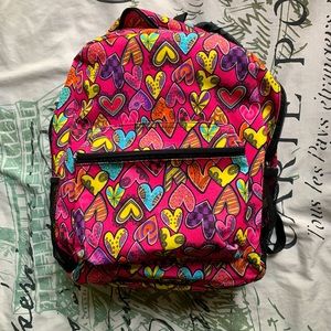 Pink heart backpack